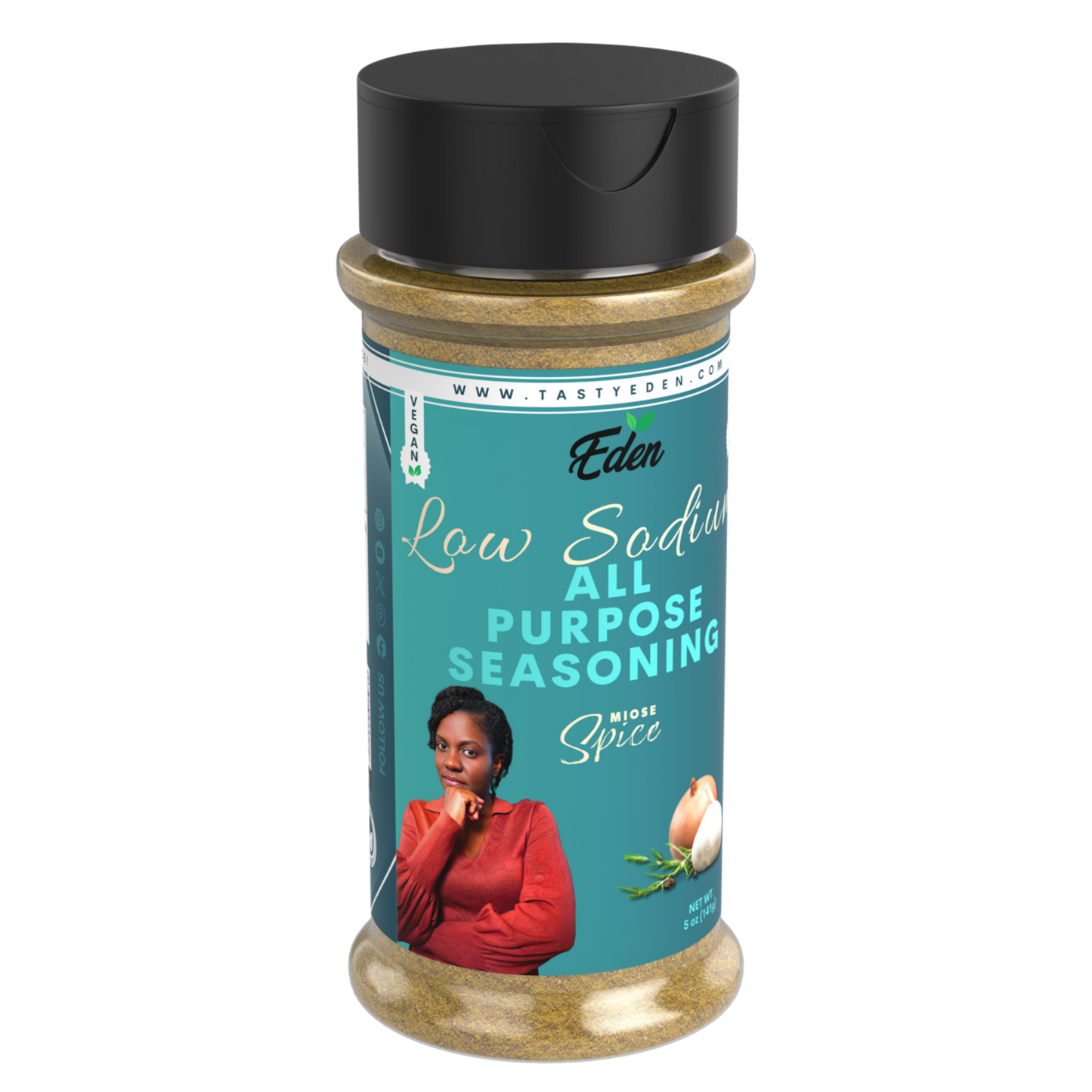 MIOSE SPICE - LOW-SODIUM ALL-PURPOSE SEASONING 5oz