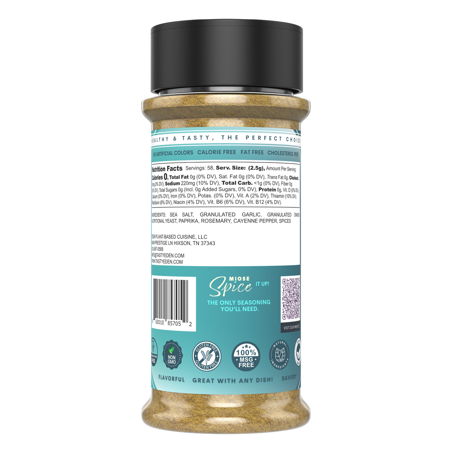 MIOSE SPICE - LOW-SODIUM ALL-PURPOSE SEASONING 5oz