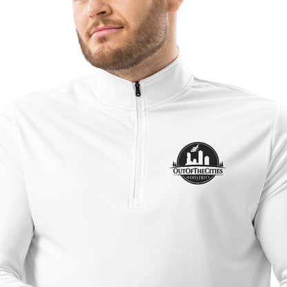 OutOfTheCities - Quarter zip pullover- White