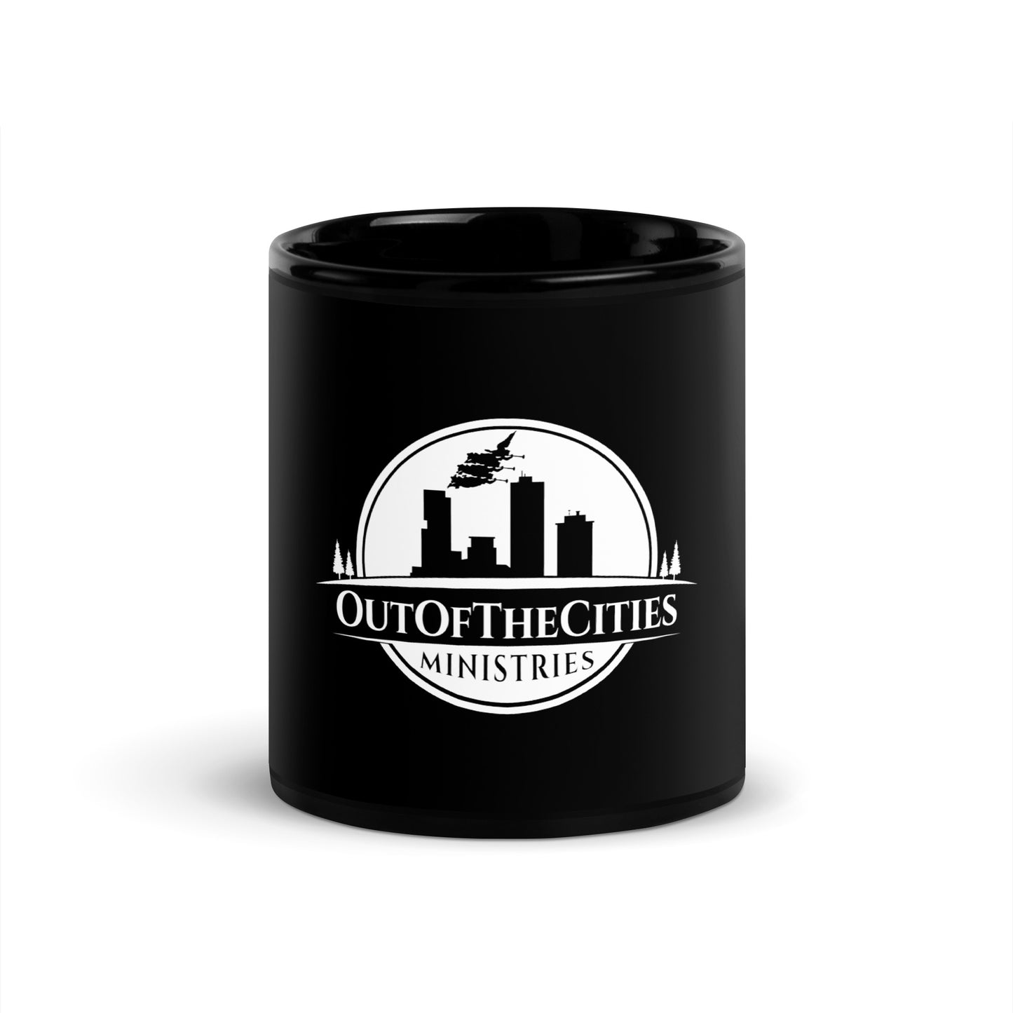 OutOfTheCities - Black Glossy Mug