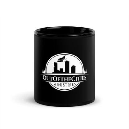 OutOfTheCities - Black Glossy Mug