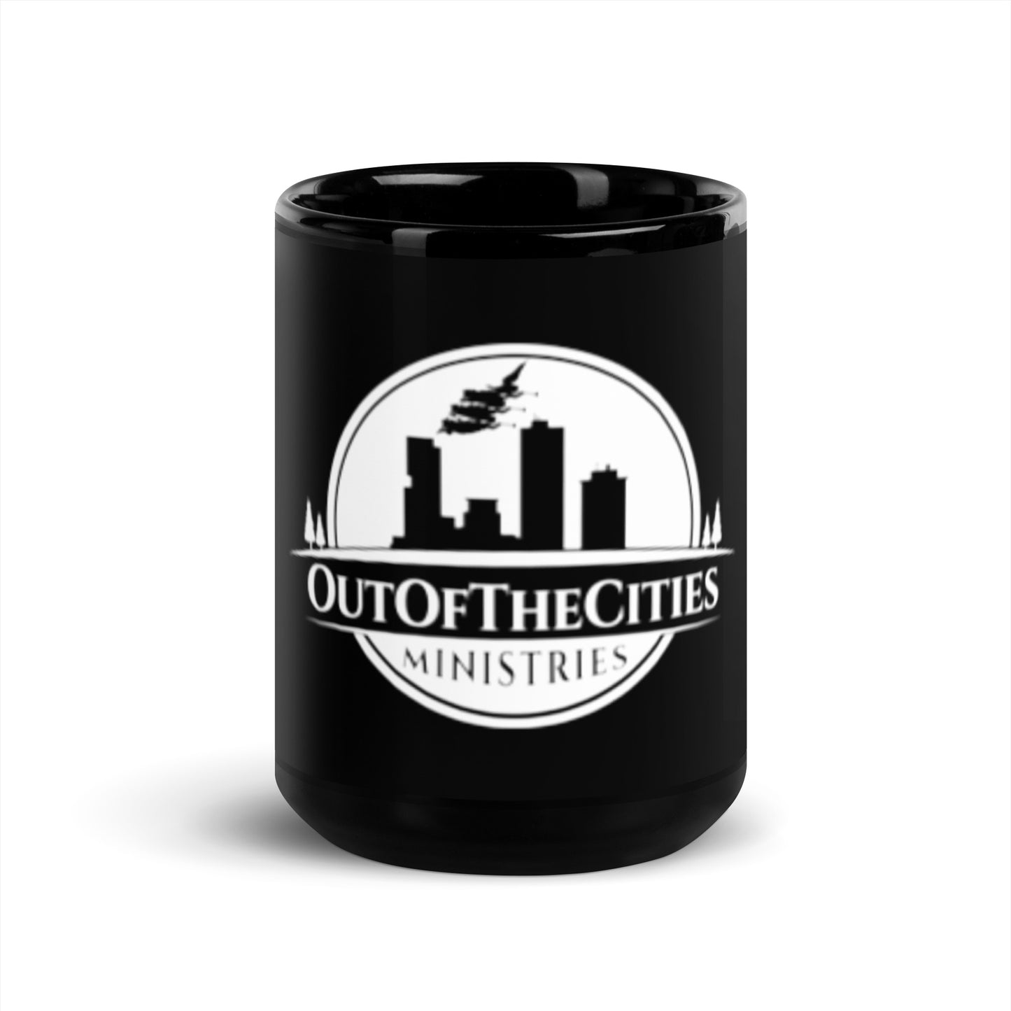 OutOfTheCities - Black Glossy Mug