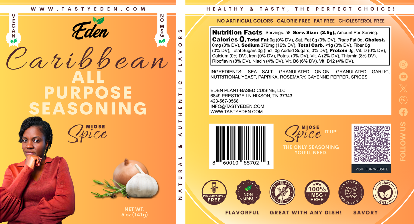 MIOSE SPICE - CARIBBEAN ALL-PURPOSE SEASONING 5oz